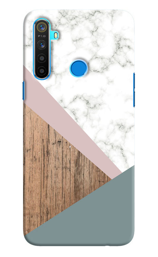 Marble wood Abstract Realme 5/5i/5s Hard Case Back Cover by Casekaro