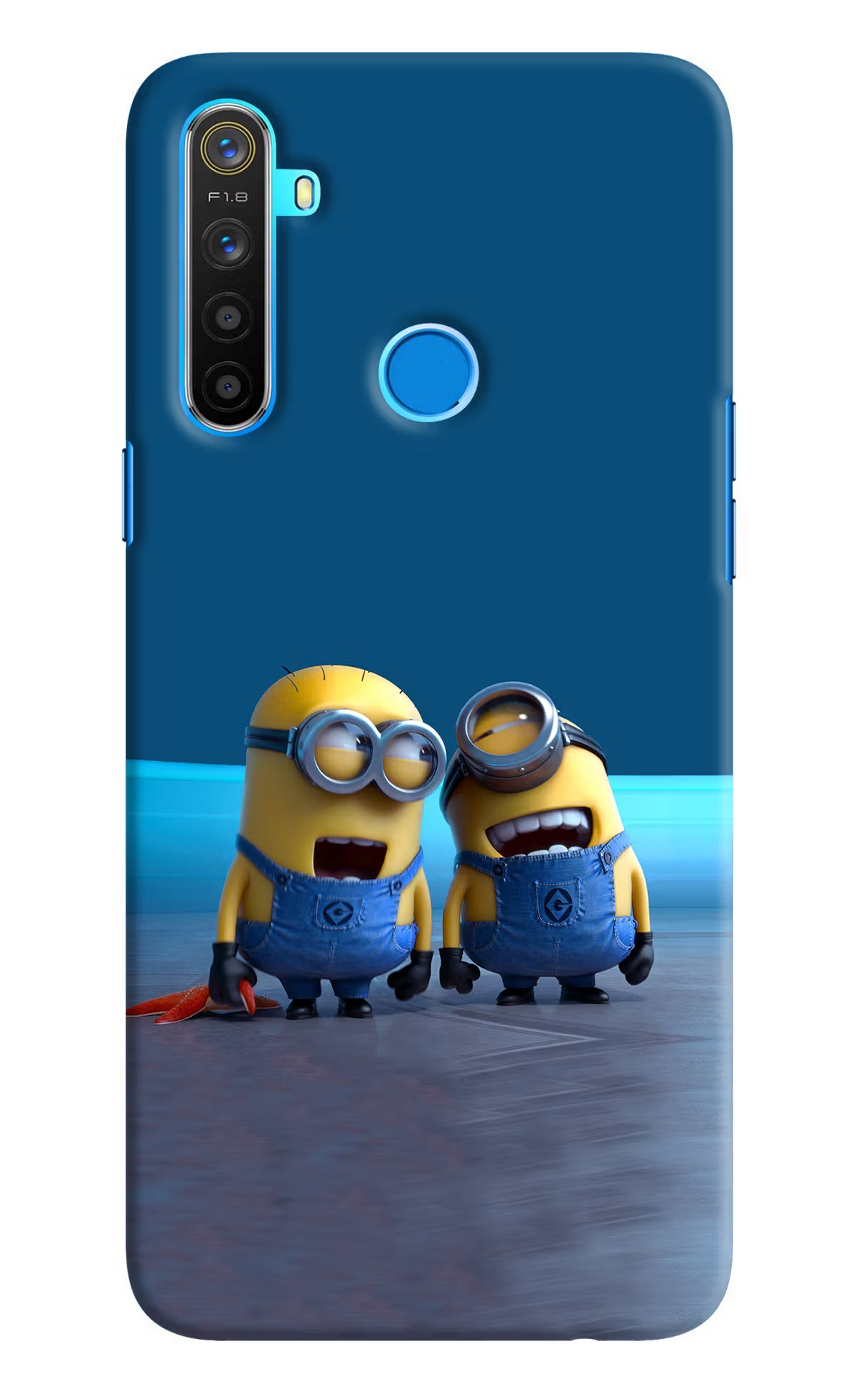 Minion Laughing Realme 5/5i/5s Hard Case Back Cover by Casekaro