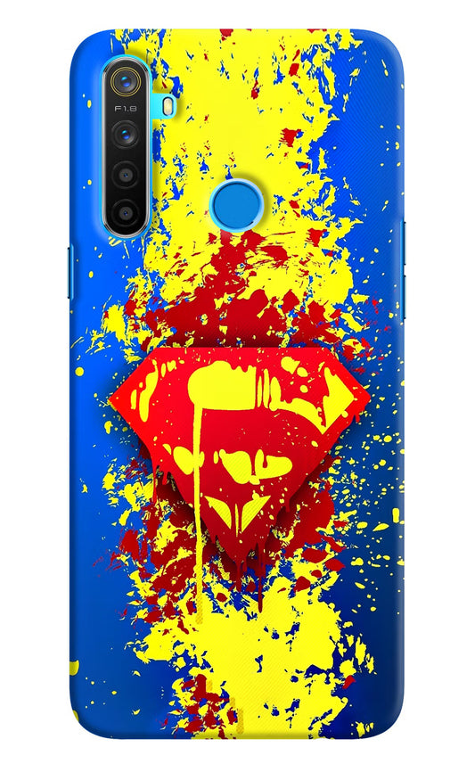 Superman logo Realme 5/5i/5s Hard Case Back Cover by Casekaro