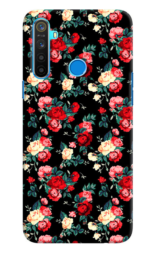Rose Pattern Realme 5/5i/5s Hard Case Back Cover by Casekaro