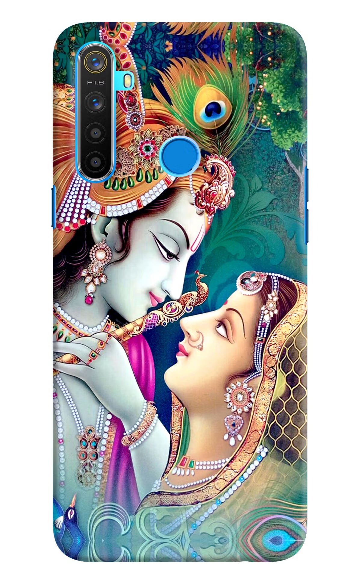 Lord Radha Krishna Realme 5/5i/5s Hard Case Back Cover by Casekaro