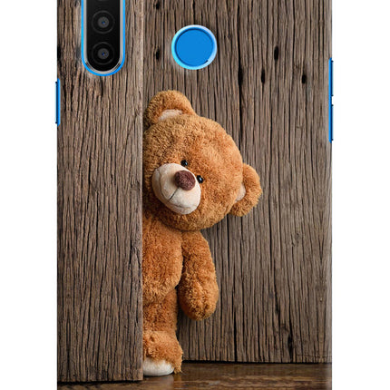 Teddy Wooden Realme 5/5i/5s Hard Case Back Cover by Casekaro