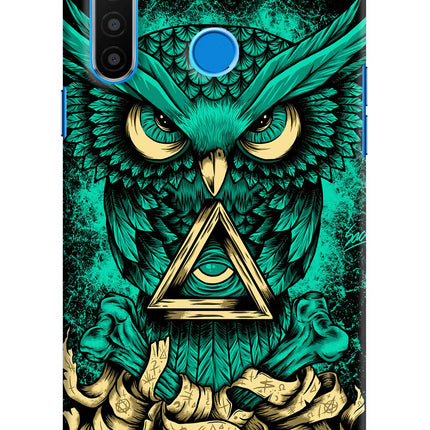 Green Owl Realme 5/5i/5s Hard Case Back Cover by Casekaro