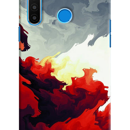 Fire Cloud Realme 5/5i/5s Hard Case Back Cover by Casekaro