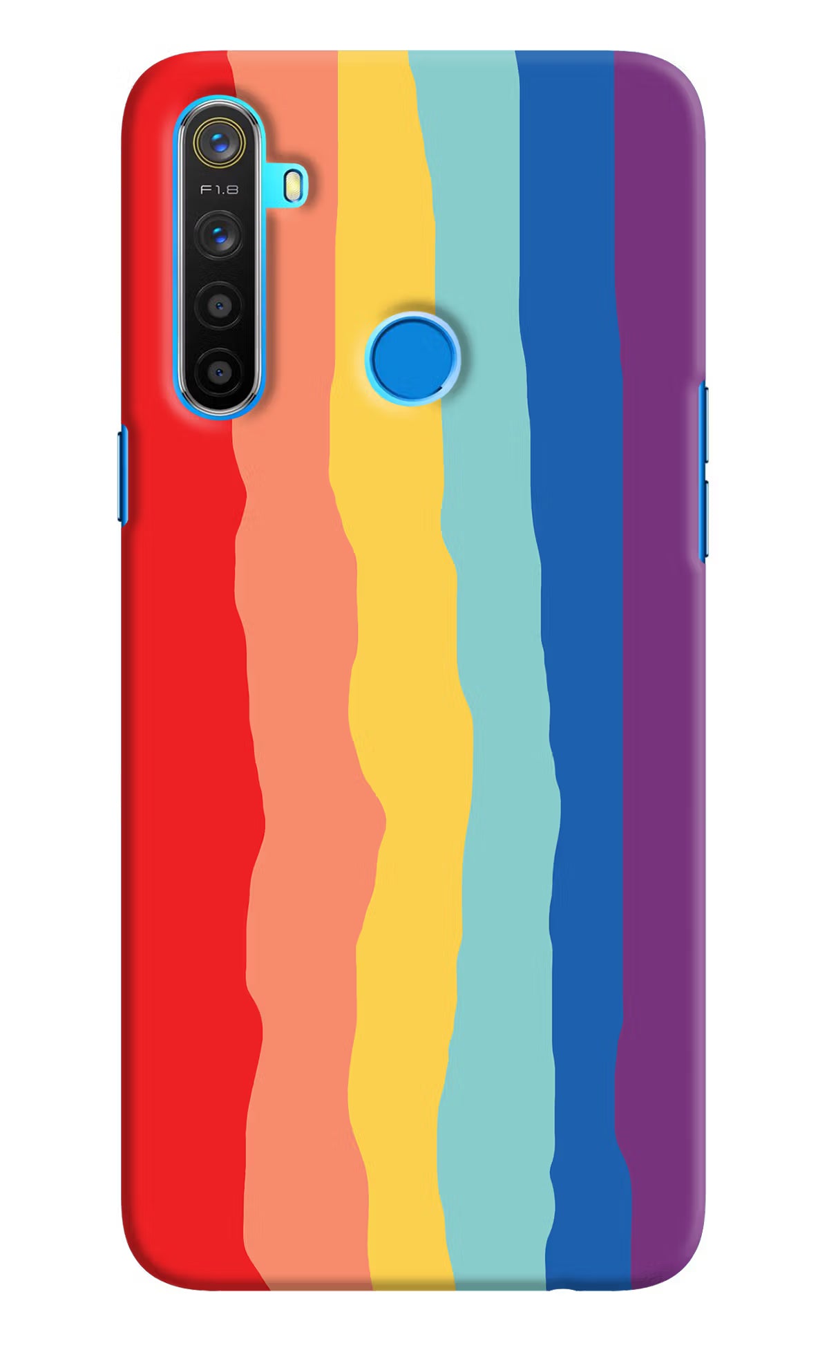 Rainbow Realme 5/5i/5s Hard Case Back Cover by Casekaro