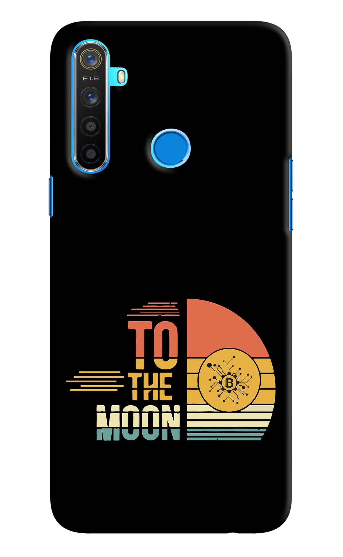 To the Moon Realme 5/5i/5s Hard Case Back Cover by Casekaro