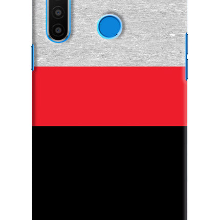 Tri Color Pattern Realme 5/5i/5s Hard Case Back Cover by Casekaro