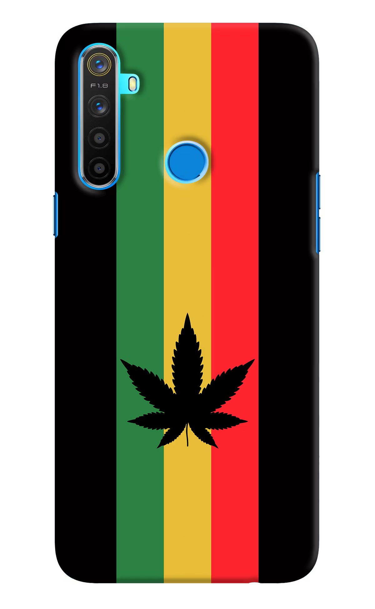Weed Flag Realme 5/5i/5s Hard Case Back Cover by Casekaro