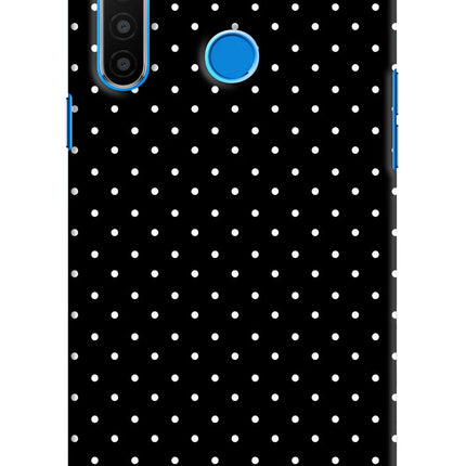 White Dots Realme 5/5i/5s Hard Case Back Cover by Casekaro
