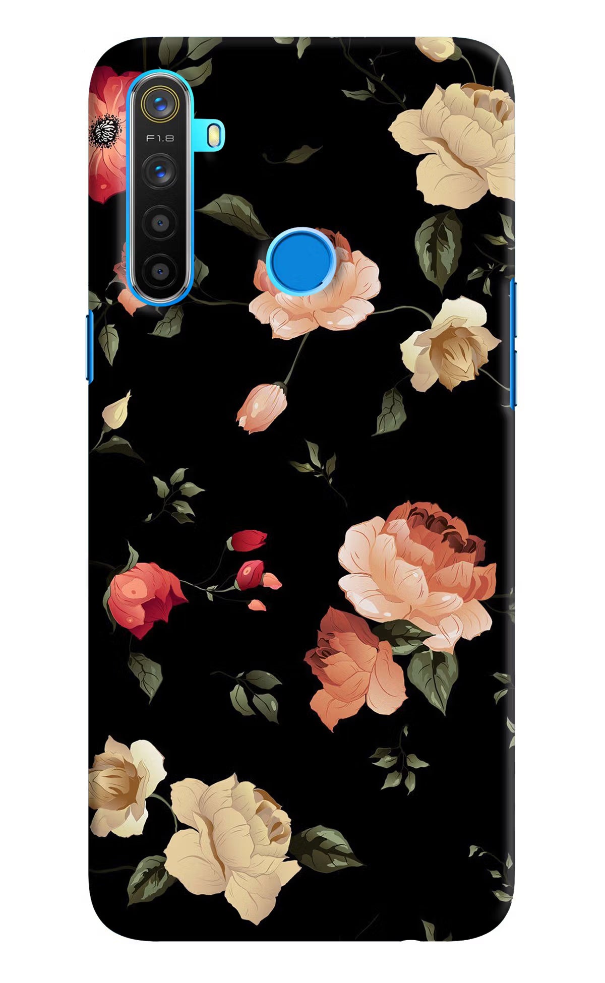 Flowers Realme 5/5i/5s Hard Case Back Cover by Casekaro
