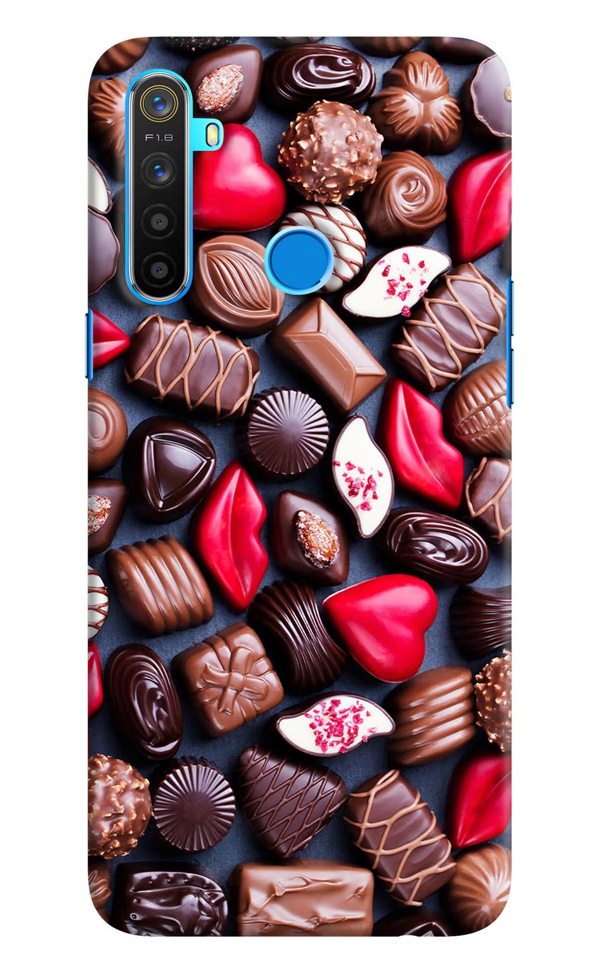 Chocolates Realme 5/5i/5s Hard Case Back Cover by Casekaro