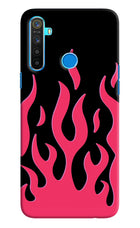 Fire Flames Realme 5/5i/5s Hard Case Back Cover by Casekaro