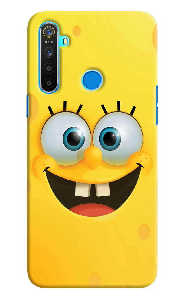 Sponge 1 Realme 5/5i/5s Hard Case Back Cover by Casekaro