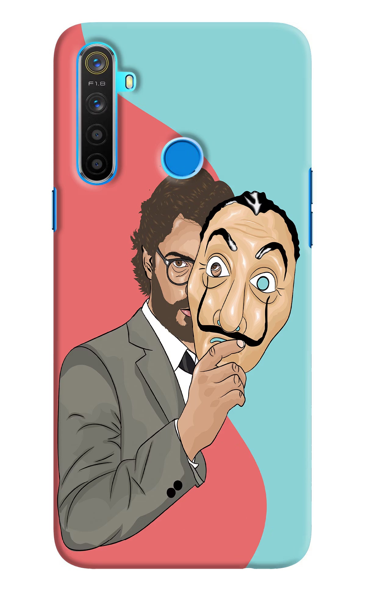 Professor Realme 5/5i/5s Hard Case Back Cover by Casekaro