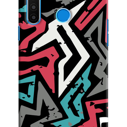 Geometric Graffiti Realme 5/5i/5s Hard Case Back Cover by Casekaro