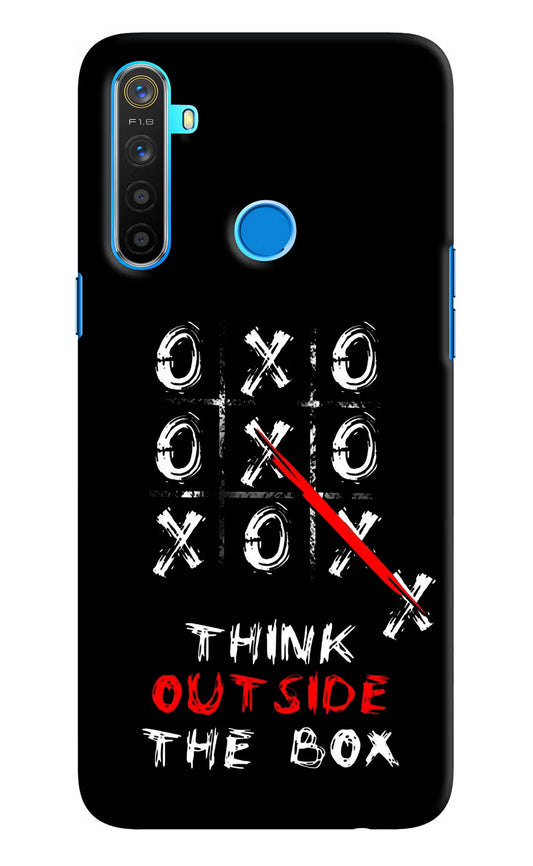 Think out of the BOX Realme 5/5i/5s Hard Case Back Cover by Casekaro