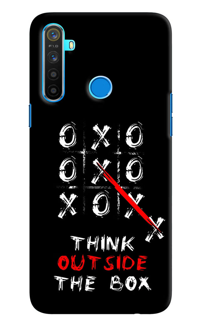 Think out of the BOX Realme 5/5i/5s Hard Case Back Cover by Casekaro