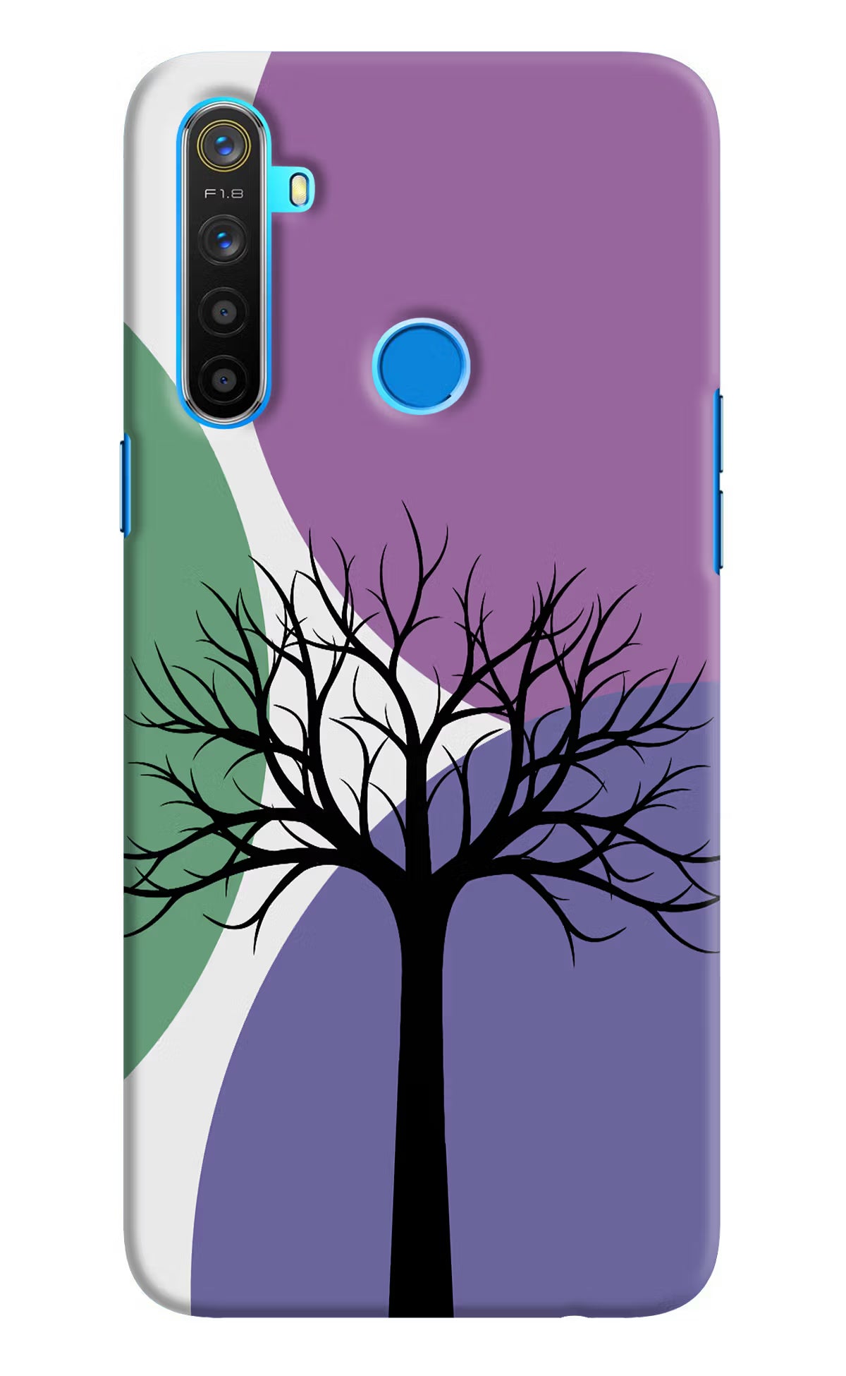 Tree Art Realme 5/5i/5s Hard Case Back Cover by Casekaro