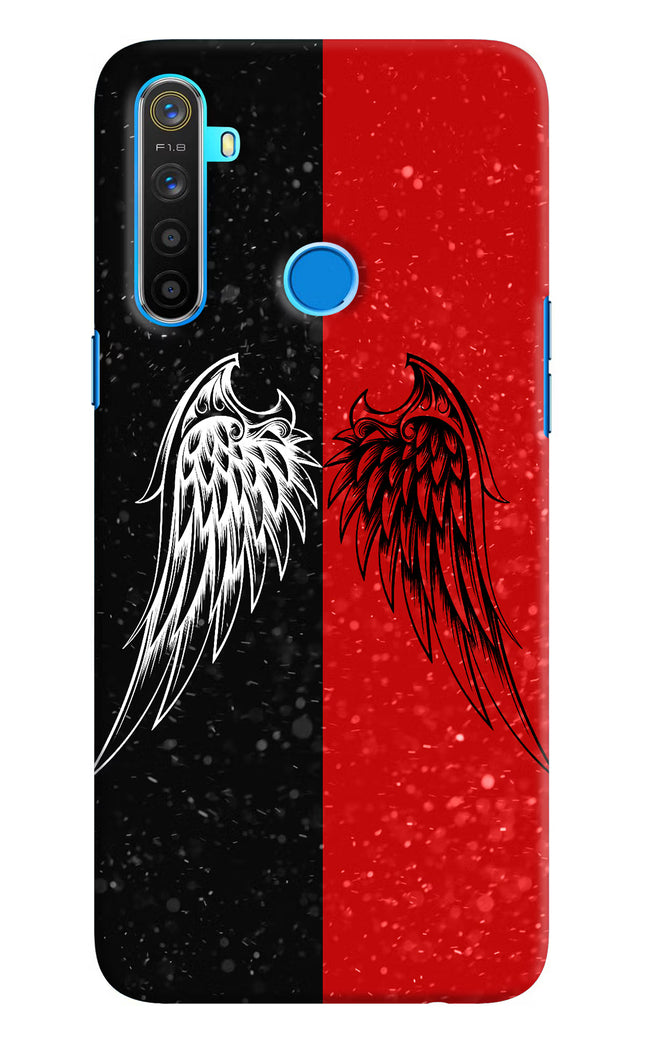 Wings Realme 5/5i/5s Hard Case Back Cover by Casekaro
