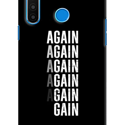 Again Again Gain Realme 5/5i/5s Hard Case Back Cover by Casekaro