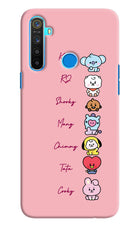 BTS names Realme 5/5i/5s Hard Case Back Cover by Casekaro