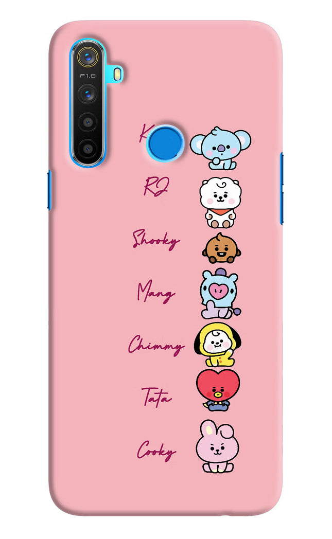 BTS names Realme 5/5i/5s Hard Case Back Cover by Casekaro