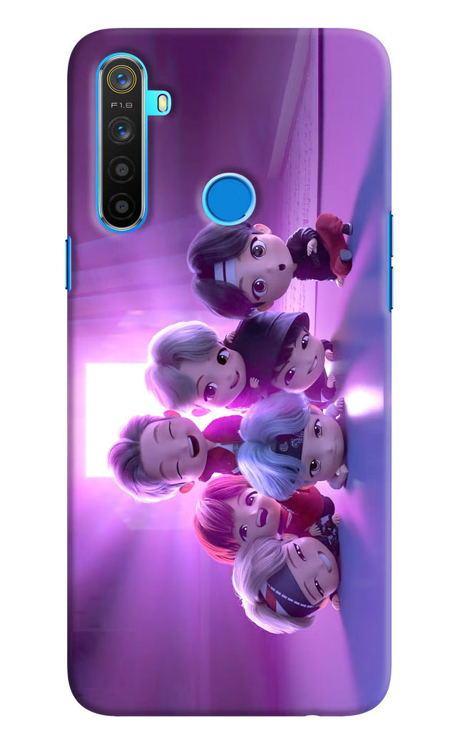 BTS Chibi Realme 5/5i/5s Hard Case Back Cover by Casekaro