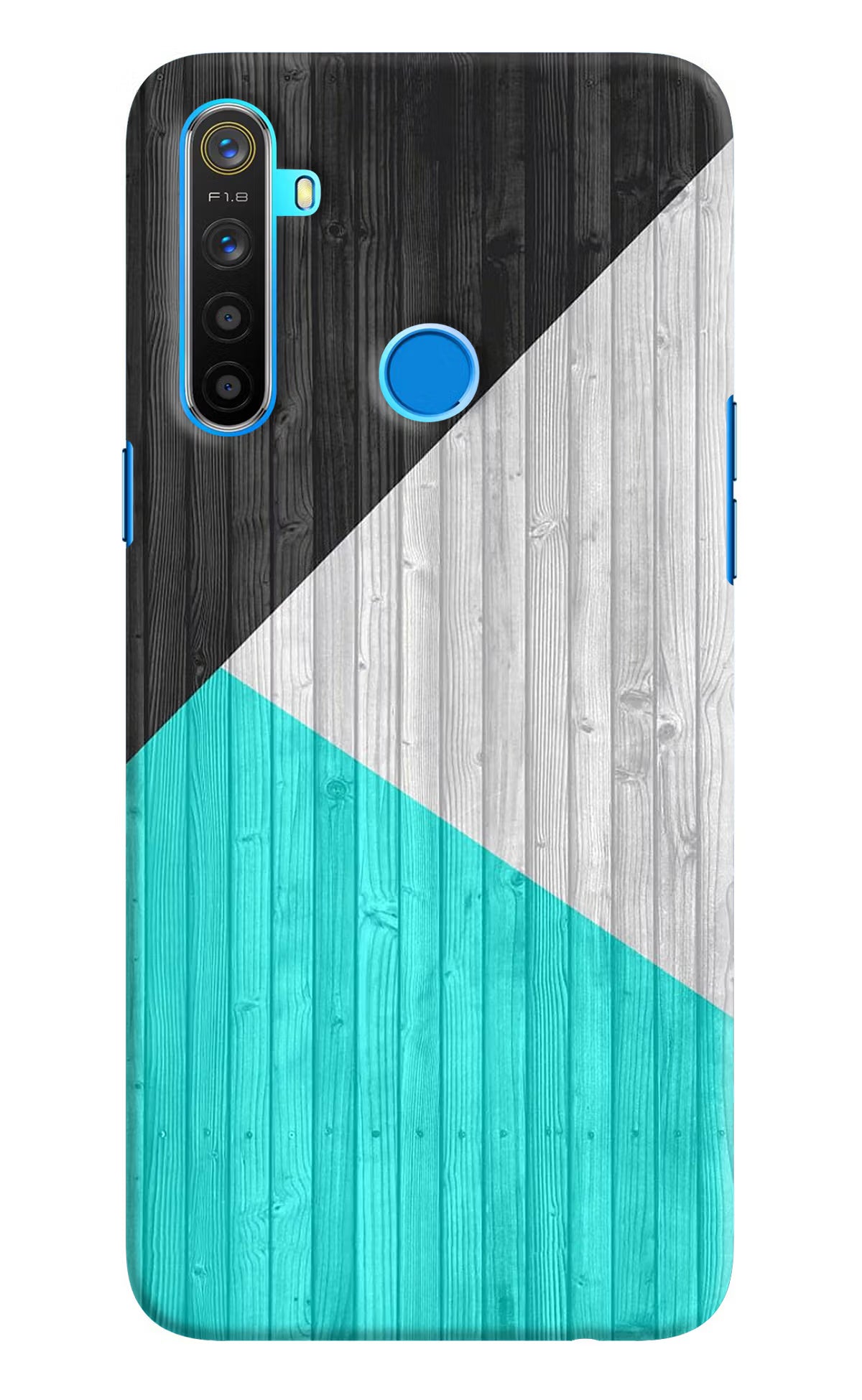 Wooden Abstract Realme 5/5i/5s Hard Case Back Cover by Casekaro