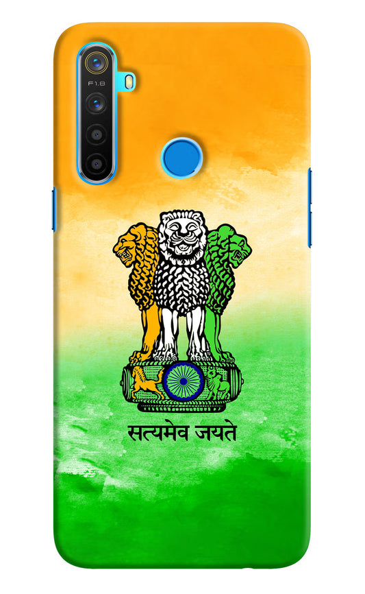 Satyamev Jayate Flag Realme 5/5i/5s Hard Case Back Cover by Casekaro