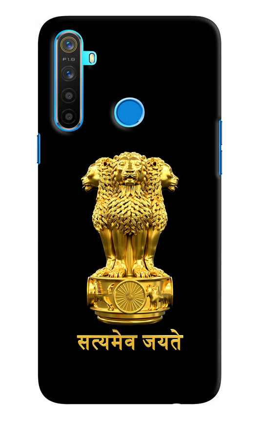 Satyamev Jayate Golden Realme 5/5i/5s Hard Case Back Cover by Casekaro