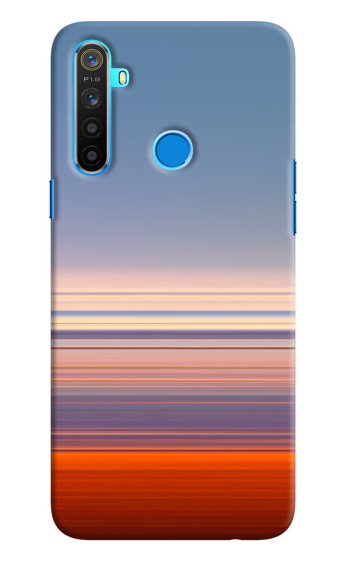 Morning Colors Realme 5/5i/5s Hard Case Back Cover by Casekaro