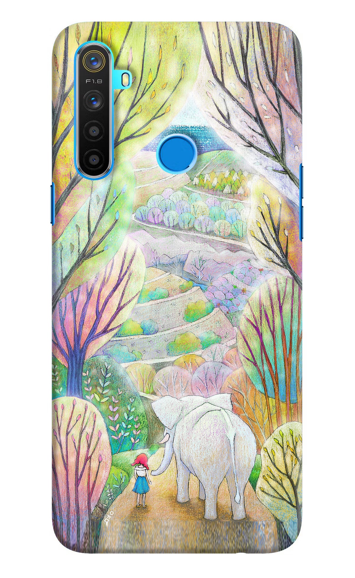 Nature Painting Realme 5/5i/5s Hard Case Back Cover by Casekaro