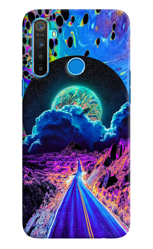 Psychedelic Painting Realme 5/5i/5s Hard Case Back Cover by Casekaro