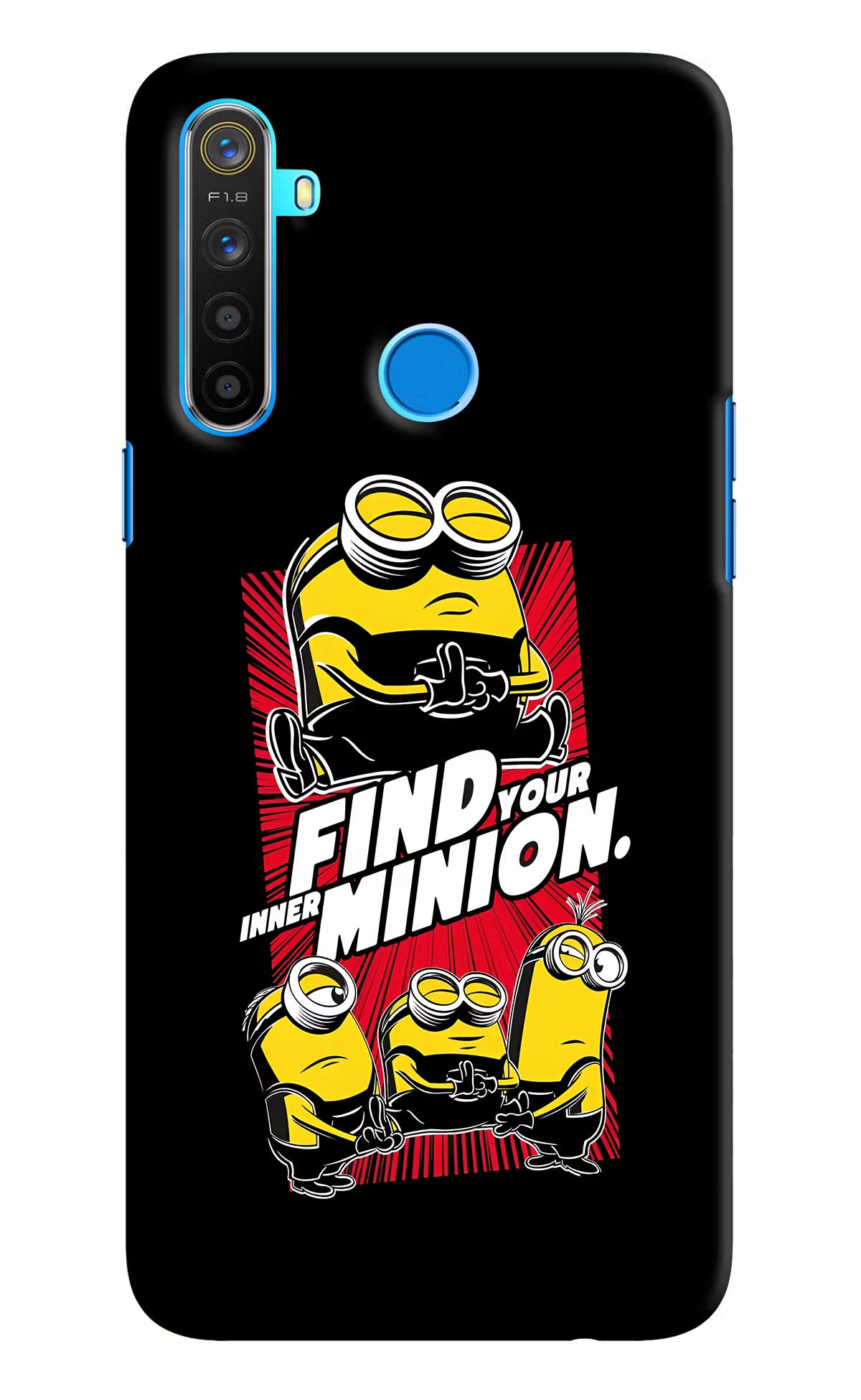 Find your inner Minion Realme 5/5i/5s Hard Case Back Cover by Casekaro