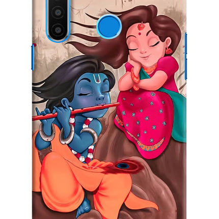 Radhe Krishna Realme 5/5i/5s Hard Case Back Cover by Casekaro