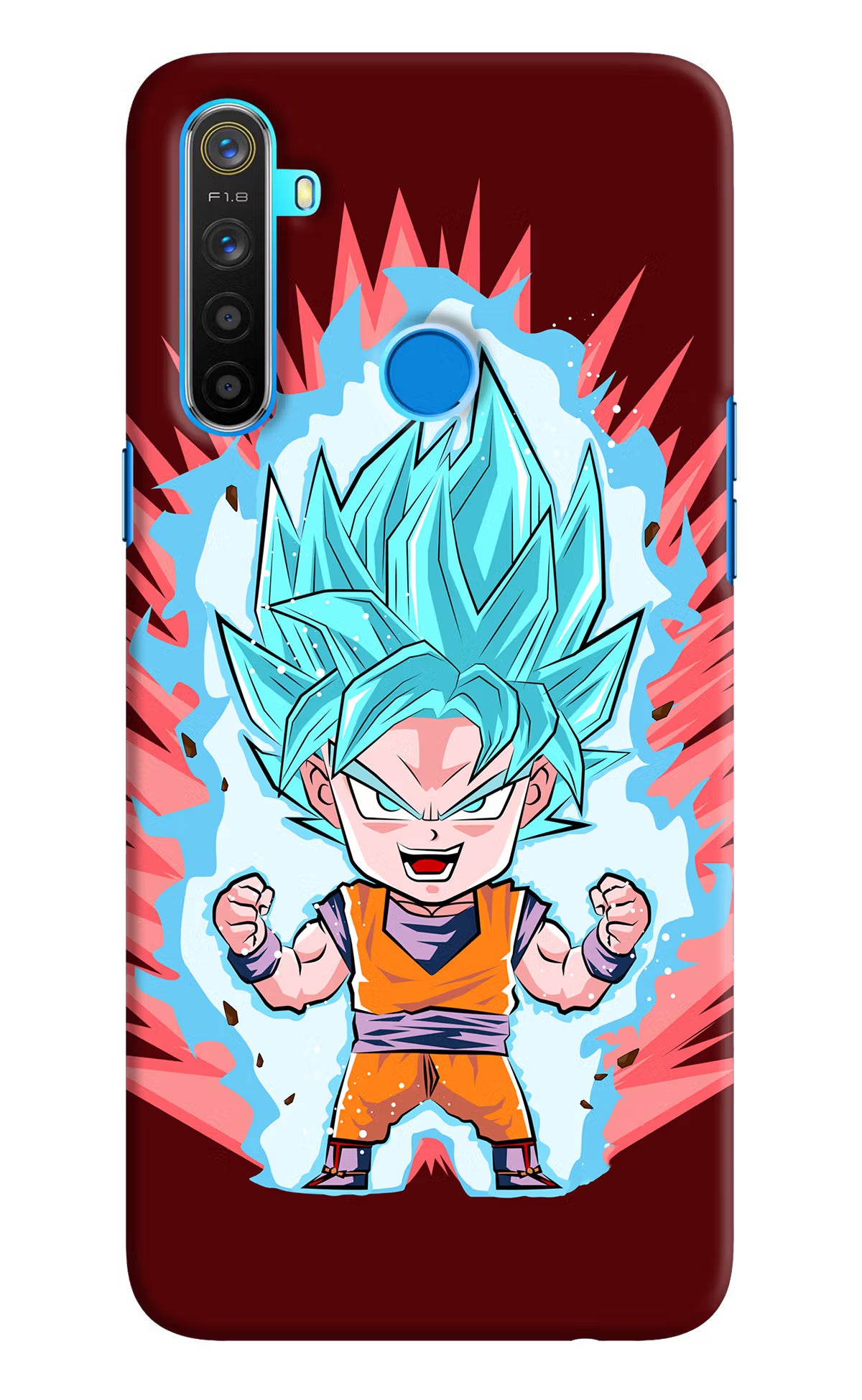 Goku Little Realme 5/5i/5s Hard Case Back Cover by Casekaro