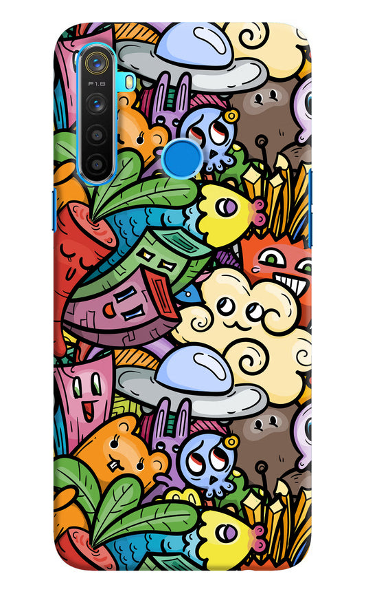 Veggie Doodle Realme 5/5i/5s Hard Case Back Cover by Casekaro