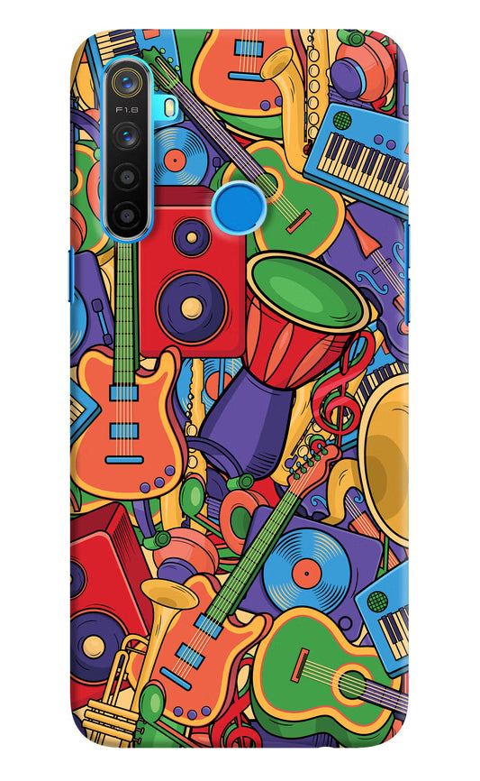 Music Instrument Doodle Realme 5/5i/5s Hard Case Back Cover by Casekaro