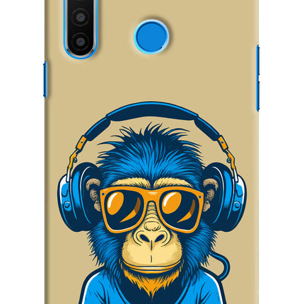 Monkey Headphone Realme 5/5i/5s Hard Case Back Cover by Casekaro