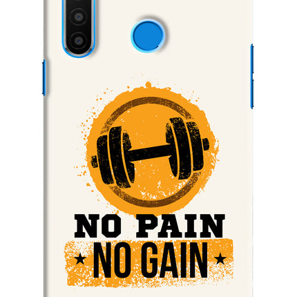 No Pain No Gain Realme 5/5i/5s Hard Case Back Cover by Casekaro