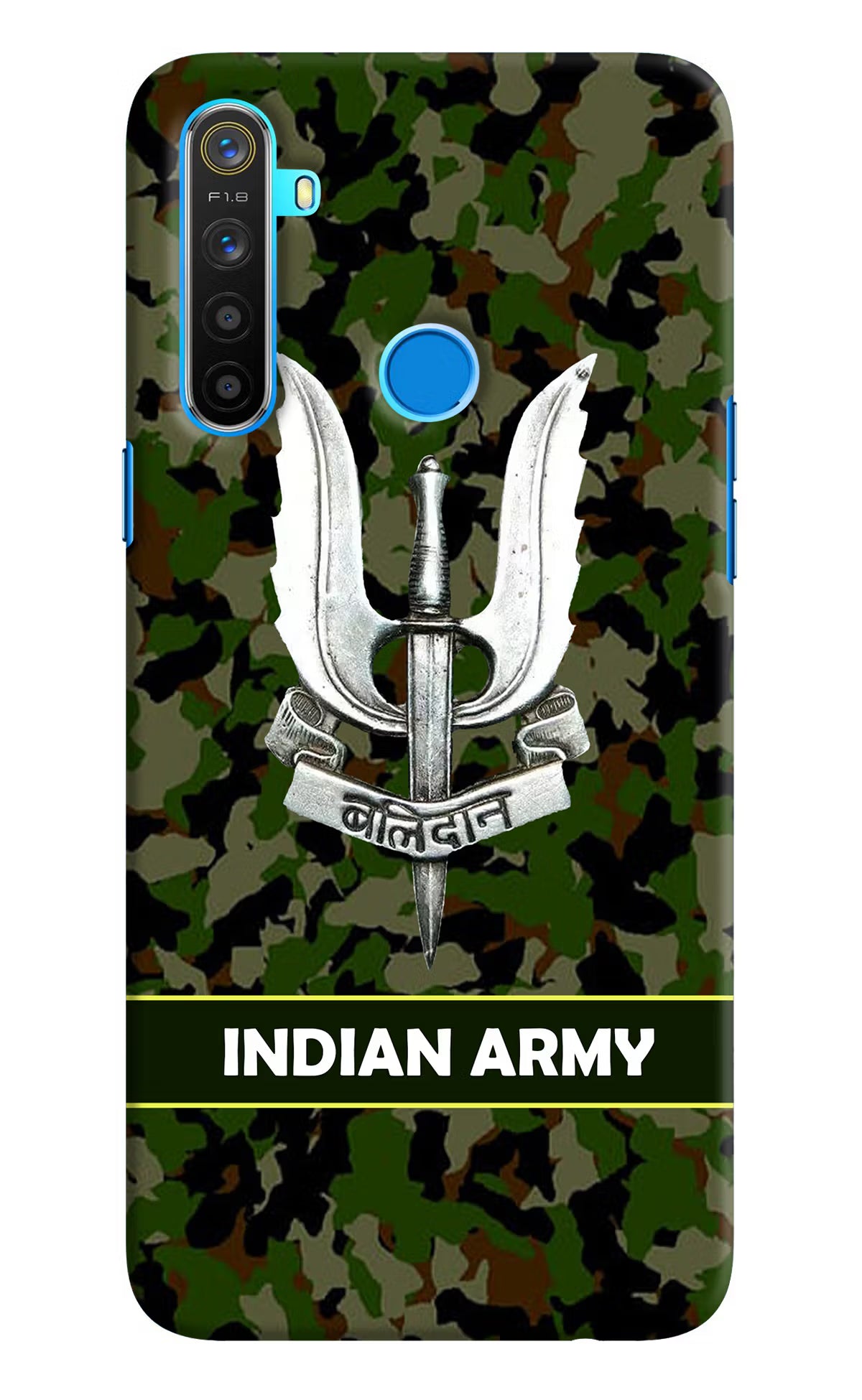 Balidan Indian Logo Realme 5/5i/5s Hard Case Back Cover by Casekaro