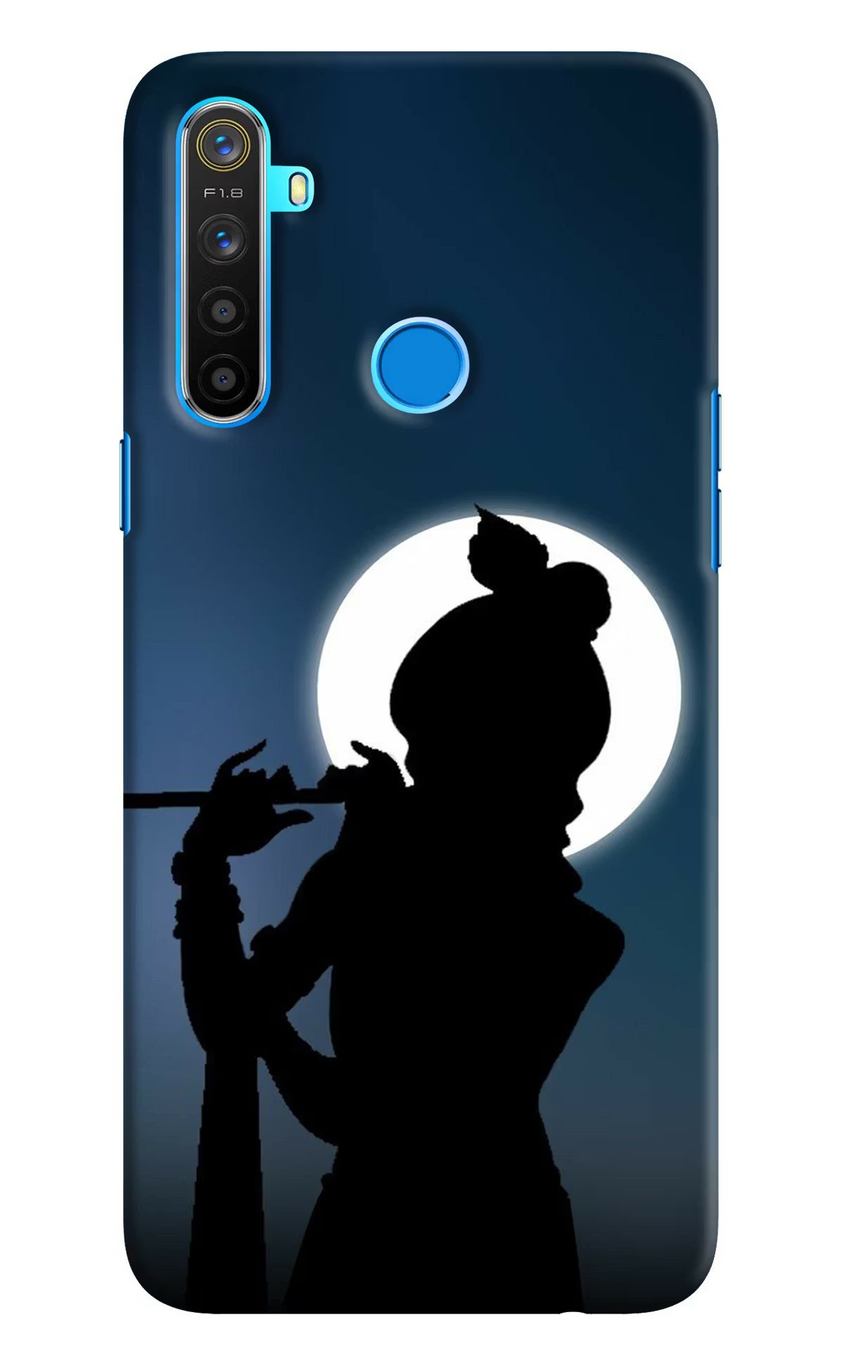 Shri Krishna Silhouette Realme 5/5i/5s Hard Case Back Cover by Casekaro