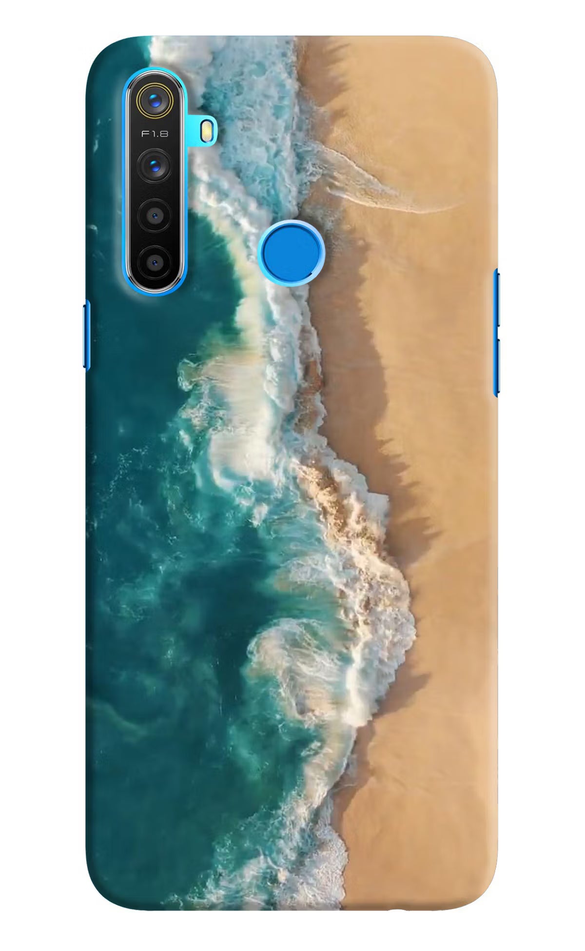 Ocean Beach Realme 5/5i/5s Hard Case Back Cover by Casekaro