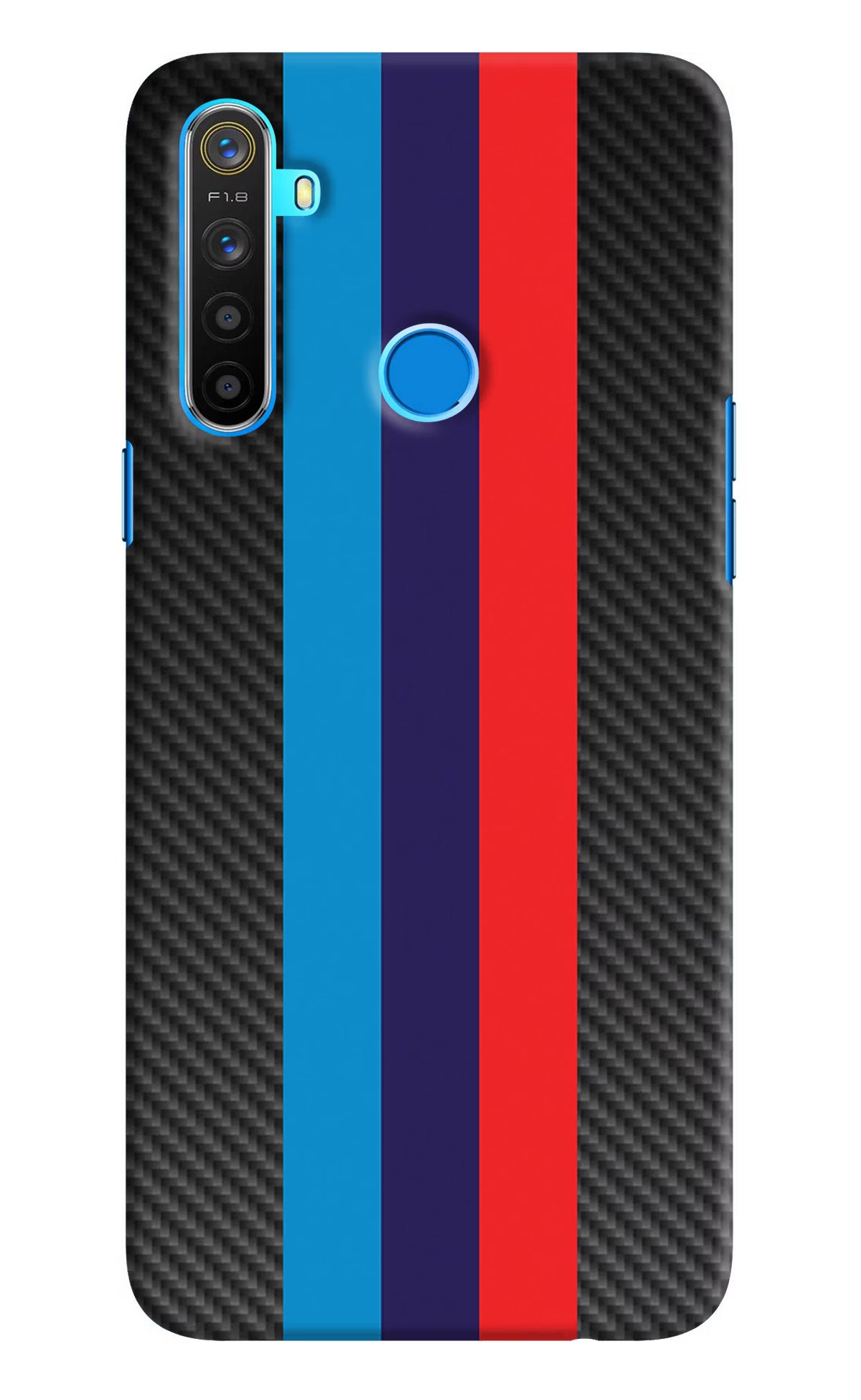 BMW Stripes Pattern Realme 5/5i/5s Hard Case Back Cover by Casekaro