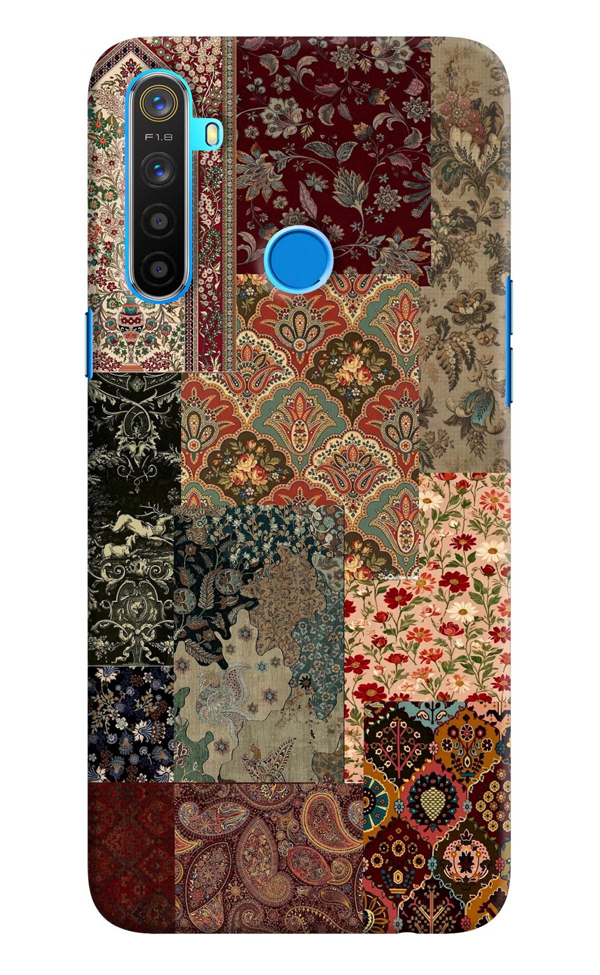 Desi Print Realme 5/5i/5s Hard Case Back Cover by Casekaro
