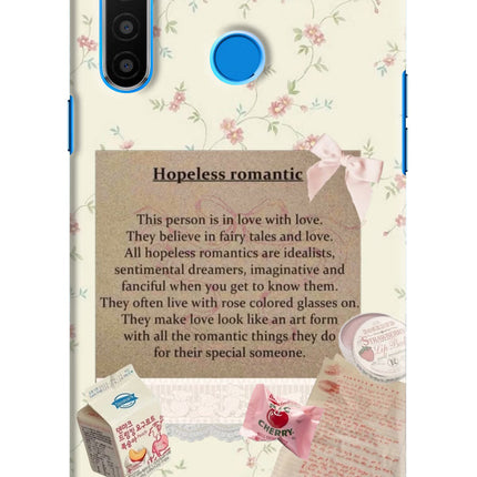 Hopeless Romantic Realme 5/5i/5s Hard Case Back Cover by Casekaro