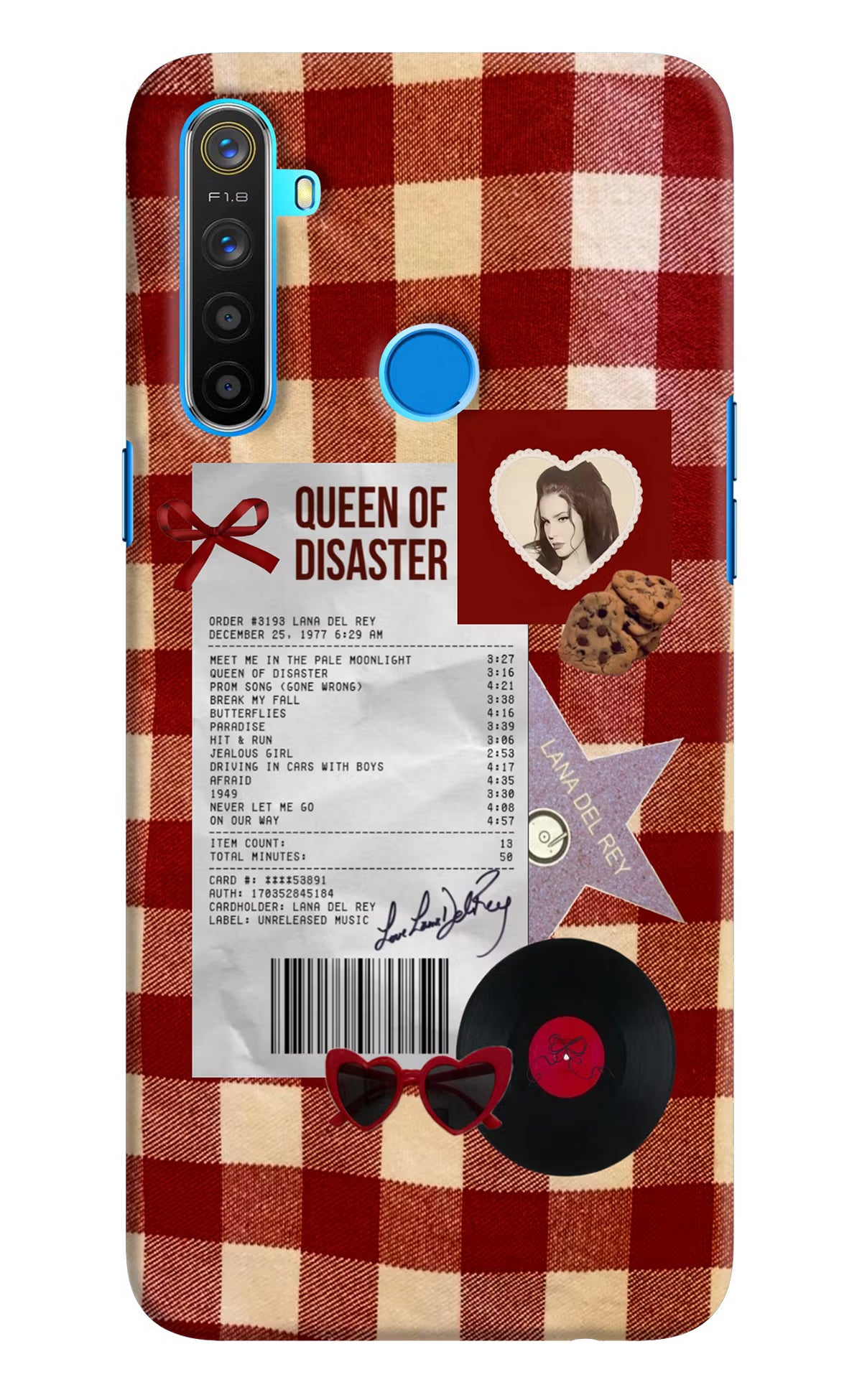 Queen of Disaster Realme 5/5i/5s Hard Case Back Cover by Casekaro