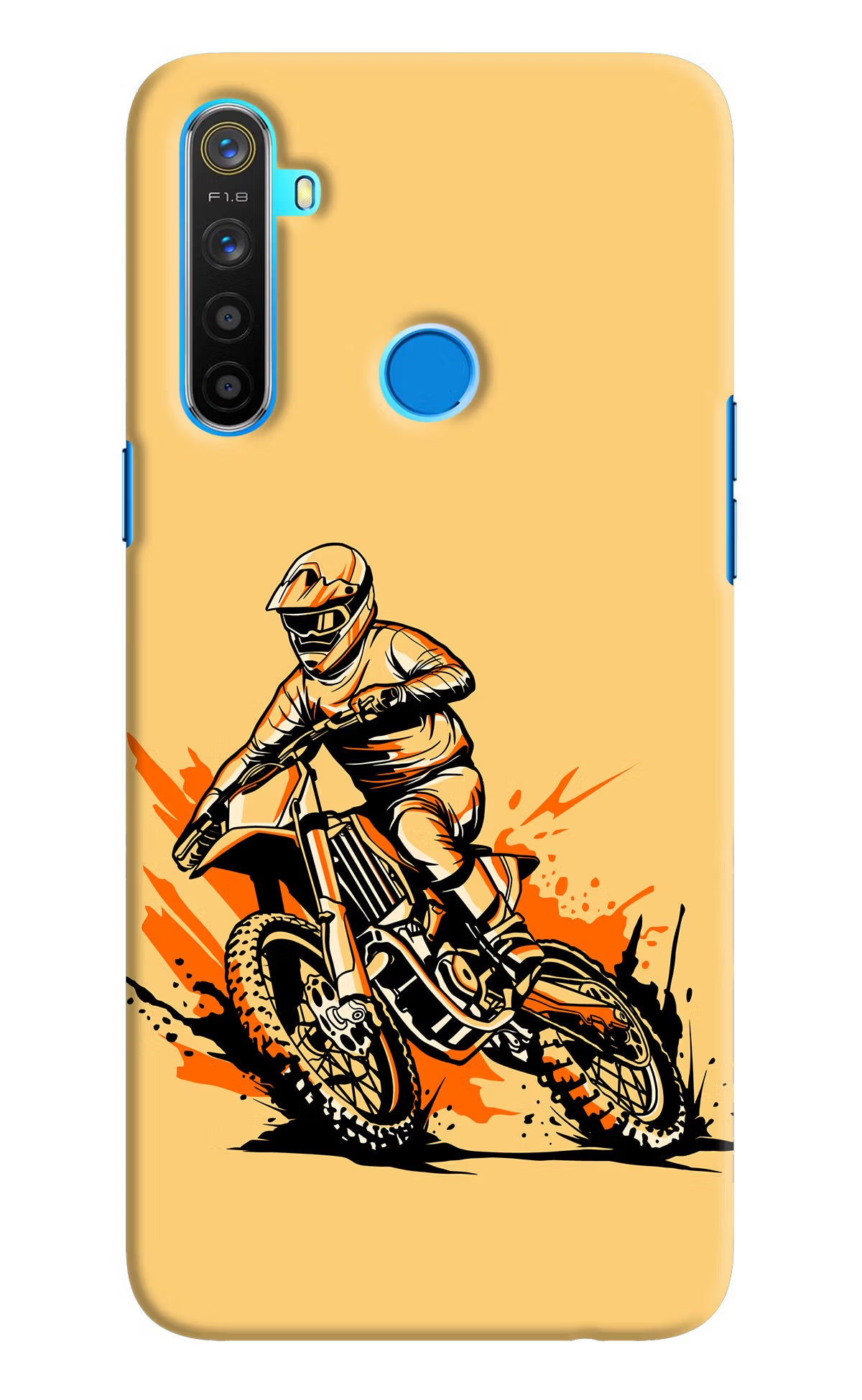 Off-Road Fury Realme 5/5i/5s Hard Case Back Cover by Casekaro