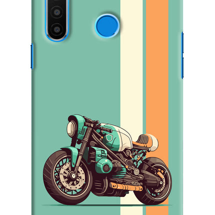 Striped Moto Drift Realme 5/5i/5s Hard Case Back Cover by Casekaro