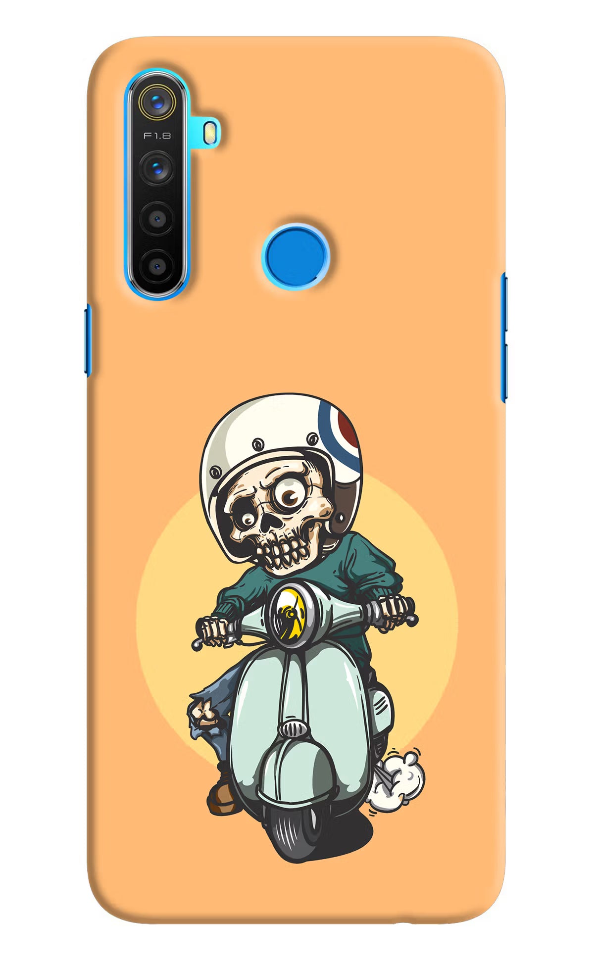 Undead Biker Realme 5/5i/5s Hard Case Back Cover by Casekaro